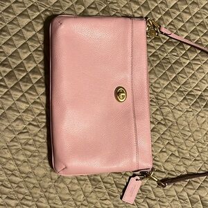 COACH PURSE pink leather